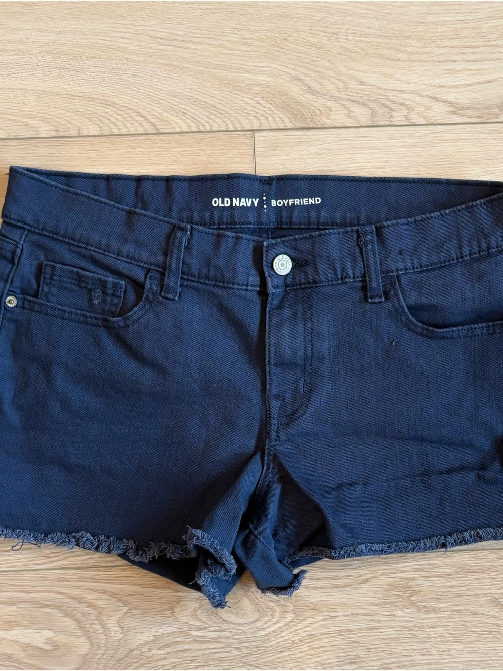 Old Navy Dark Blue Boyfriend Denim Shorts
